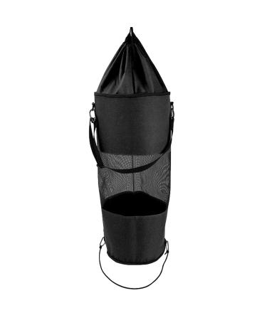 Mona43Henry Garbage Hanging Storage Bag Leak-Proof Adjustable Webbing Reusable Lining Mesh Garbage Bag Imaginative