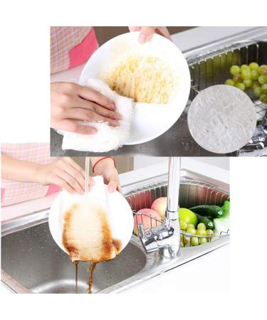 Candy86 Bamboo Fiber Dish Towels 5 Pack Anti-Grease Washing Towel Dishcloths Wiping Rags Cleaning Cloths (11.8 x 10.6 Inch) - Buy Online on GoSupps.com