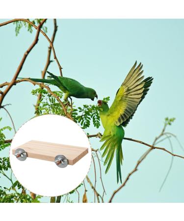Vanyibro 2Pcs Bird Platforms Wooden Pet Perches for Birdcage Accessories and Small Animals - Buy Online on GoSupps.com