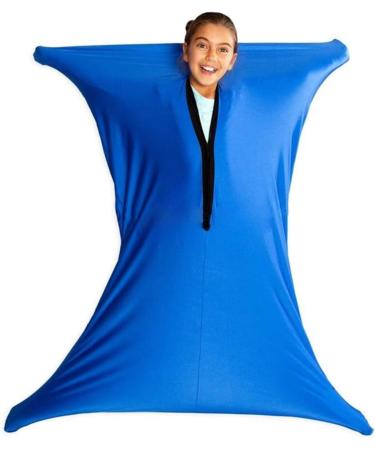 BANTASE Sensory Body Sock For Kids 40"x27" Full-Body Wrap Stretchy Body Sox To Relieve Stress For Children With Autism Anxiet (Color : Blau Size : M) M Blau