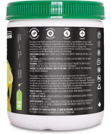 Organika Electrolytes Extra-Strength Powder- Lemon Lime- High in Sodium for Sport Recovery - Saltier Taste Sugar-Free Hydration and Electrolyte Replenishment - 180g - 30 servings Lemon Lime 30 Servings (Pack of 1) - Buy Online on GoSupps.com