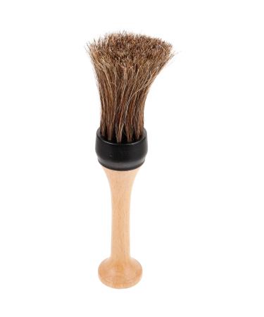 FOMIYES Hair Cutting Brush Duster Barber Supplies Salon Shave Brush Barber Brush for Hair Salon Male Shaving Brush Barber Brush with Handle For Men Beard Wood Man