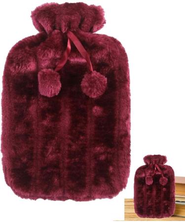 Ailopta Insulated Heat Bottle Sleeves - 2L Soft Synthetic Fur Cover for Women & Children - Pink Hot Water Bottles - Buy Online on GoSupps.com