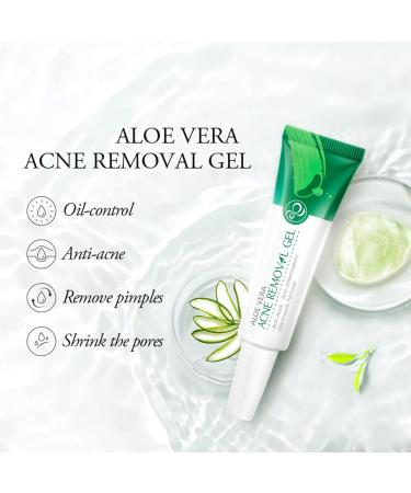Acne Spot Treatment Cream Aloe Vera Acne Removal Gel Spot Cream Targets Acne Pimples Blemishes and Blackhead Removal Acne Cream Anti-Acne Oil-control Remove pimples Shrink Pores - Buy Online on GoSupps.com