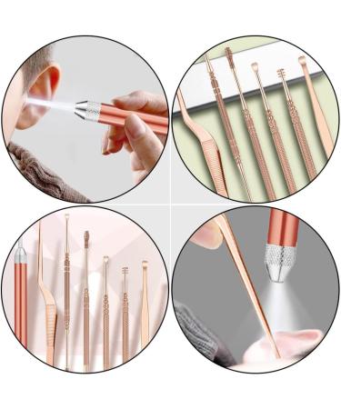 Healifty Earwax Removal Tool Set with Tweezers and Pickers - Professional Double-Headed Kit with Flashlight Case - Buy Online on GoSupps.com