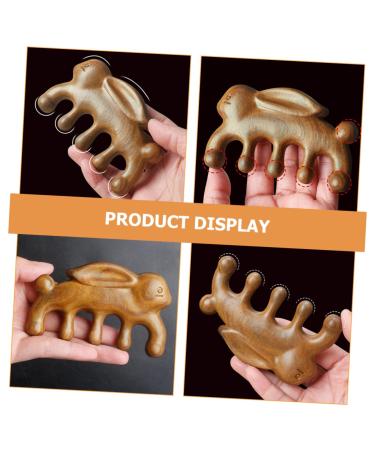 Clispeed 5-Star Green Sandalwood Massage Comb - Enhance Circulation Alleviate Headaches & Promote Relaxation | Premium Wide Tooth Comb for Women - Buy Online on GoSupps.com