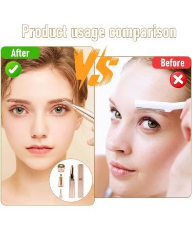 Yuragim Portble Electric Facial Hair Remover for Women 4 in 1 Electric Facial Shaver Nose Hair Trimmer USB Eyebrow Razor for Face Eyebrows Ears Armpits Bikinis - Buy Online on GoSupps.com