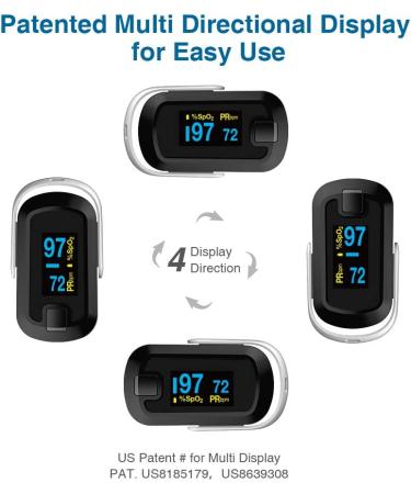 Shop Mibest OLED Finger Pulse Oximeter - Accurate O2 Meter in WhiteBlack - Buy Online on GoSupps.com