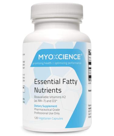 MYOXCIENCE Essential Fatty Nutrients | Vitamin D3 5 000 IU | Vitamin K2 as MK-7 90 mcg (Large) 120 Count (Pack of 1)