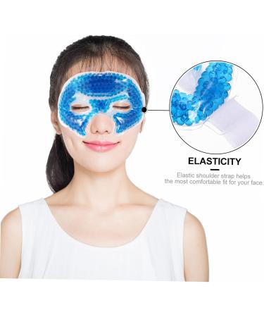 Ipetboom Pvc Shading Ice Sleep Eye Cooling Eye Patch For Sleeping Cooling Eye Pads Cold Hot Compress Eye Shades for Sleep Facial Ice Valid Bead Gel To Sleep 20x10.5x0.8cm Blue - Buy Online on GoSupps.com