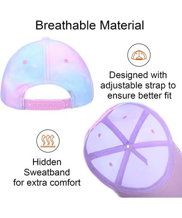 Accsa Girls Tie-Dye Unicorn Baseball Cap | Adjustable Kids Hat - Buy Online on GoSupps.com