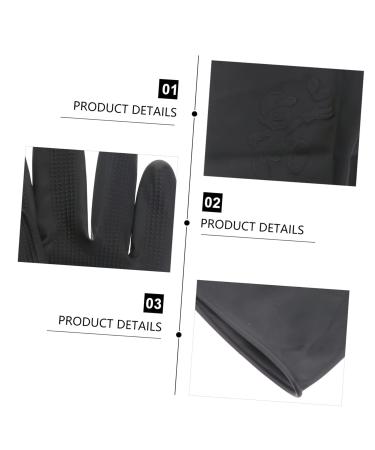 Beaupretty 9 Pairs Shampoo Hair Dye Black Large Thick Rubber Hair Beauty Tools Large Hairdressing Supplies Hair Salon Barber Belt Bulls Man - Buy Online on GoSupps.com