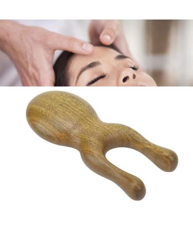 Portable Sandalwood Gua Sha Massager for Face Body Relieve Tension Multifunctional Compact Ergonomic with Sandalwood Material for Face and Body