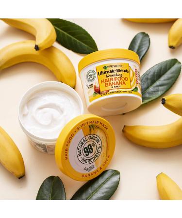 Garnier Ultimate Blends Banana 3-in-1 Hair Food Mask Twin Pack - Best Hair Care for Dry Hair 390ml - Buy Online on GoSupps.com
