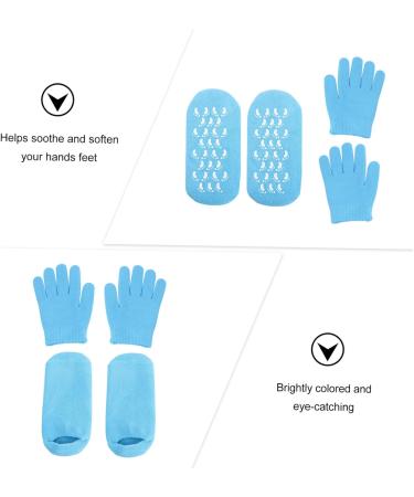 Healeved Moisturizing Gloves Cracked Skin Socks Moisturizing Toe Socks Heal Gloves Womens Socks Hosiery Moisturizing Socks Silicone Gel Cracked Skin Gloves Gel Heel Sleeves Spa - Buy Online on GoSupps.com