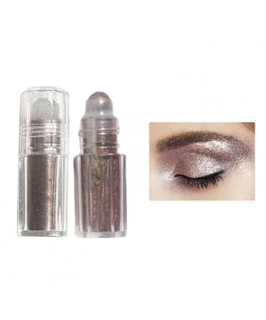 5 Colors Diamond Glitter Eyeshadow Long Lasting Shimmer Glow Mermaid Eye Shadow Starry Sequins Roll-On Eye Shadow Pigmented Long Lasting Quick Drying Easy to Apply Gift For Women 04#Brown 04#Brown 1 Count (Pack of 1)