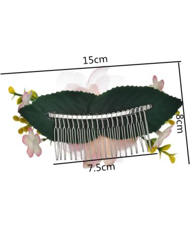 FRCOLOR 1PC Brides Hair Comb Hair Comb for Bride Hair Comb Clip Floral Hair Comb Bridal Headdress Hair Pin Wedding Hair Decoration Tiara Hair Fork Leaves Comb the flowers hair accessories - Buy Online on GoSupps.com