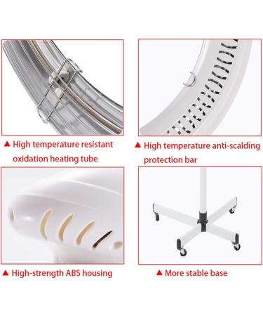 Stand Dry Hood for Hairstyling 950w Hair Dryer with Base and 4 Wheels Hair Steamer for Hair Dyeing and Styling to Barber Salon 60 Min Heat Timer White - Buy Online on GoSupps.com