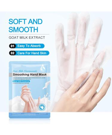 Shefave Moisturising Gloves Hand Mask - 3 Pairs for Dry Hands Repair & Anti-Aging with Goat Milk Essence - Buy Online on GoSupps.com