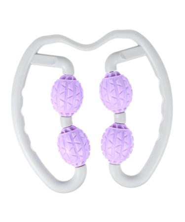 Lurrose massager muscle massage roller poor roller stick massage tools muscle scrap massage tools and devices rollator handmade roller plastic violet deep fitness