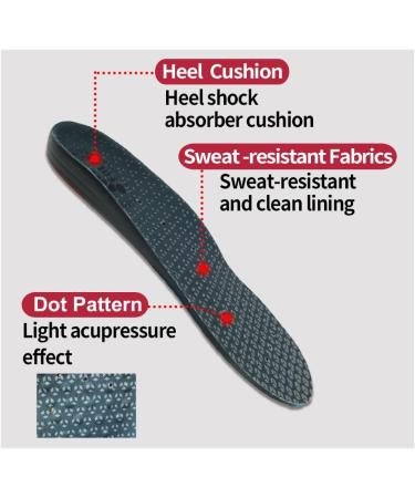 FOLAX Solid Gel Cushion Insoles - Large Size for Work & Military - Shock-Absorbing Arch Support Orthotics Inserts with Air Memory Foam - Buy Online on GoSupps.com