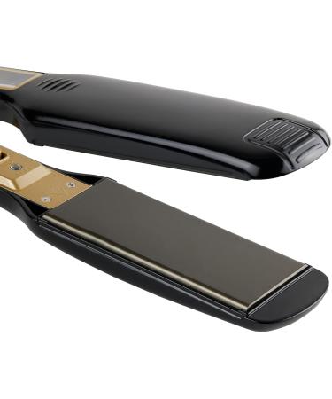 Buy Titanium Professional 1.75" Hair Straightening Flat Iron - Adjustable Temp Dual Voltage Instant Heat LCD Display for Curling & Frizz-Free Shine - Buy Online on GoSupps.com