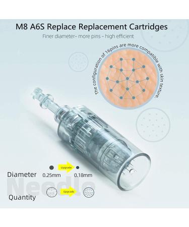 Dr. Pen M8 42 Pin Disposable Cartridges - 10pcs Replacement Bayonet Slot Needles for Microneedling Pen - Compatible with Dr. Pen M8 A6S - Buy Online on GoSupps.com