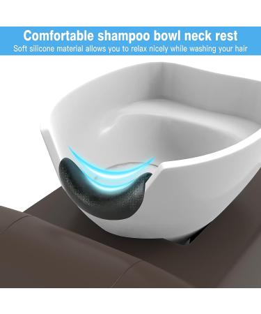 Shampoo bowl neck rest Silicone salon bowl neck rest with Five ultra-strong suction cups shampoo bowl pillow Softness can effectively reduce the neck pressure neck rest for shampoo bowl - Buy Online on GoSupps.com