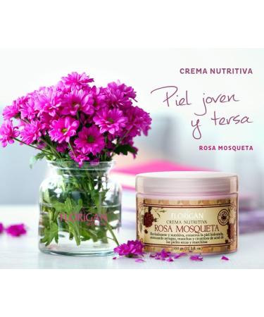 Florigan Nourishing Cream with Rosehip Oil 12.3 fl oz/Crema Nutritiva Rosa Mosqueta 350grs - Buy Online on GoSupps.com