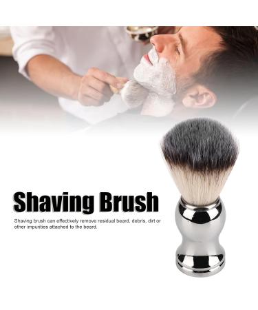 Premium Men's Shaving Brush - Soft Bristles Handcrafted Silver Handle Ideal for Salon & Home Use - Buy Online on GoSupps.com