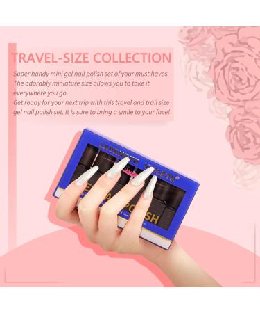 Lavender Violets 19 Piece Gel Nail Polish Gift Set with LED Nail Lamp - Wedding Flora-960A - Buy Online on GoSupps.com