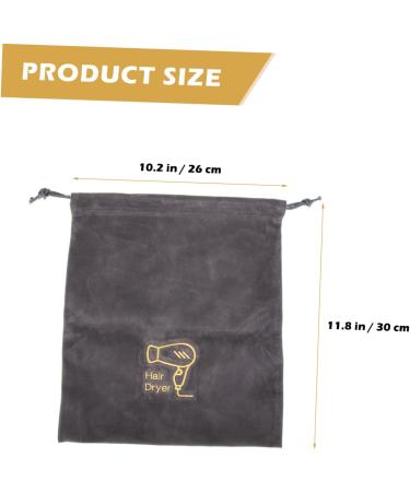 Baluue 4 Pcs Hair Dryer Bag Practical Storage Pouches Makeup Travel Bag Portable Blow Dryer Flannel - Buy Online on GoSupps.com