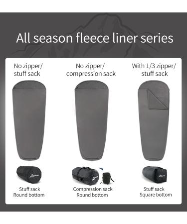Litume All Season Sleeping Bag Liner - Lightweight Mummy Sack for Backpacking, Camping, and Travel - Adds Up to 27F - Drawstring Hood - No Zipper - Buy Online on GoSupps.com