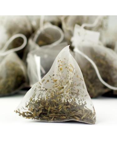 Japanese Sencha Green Tea -15 Biodegradable Pyramid Tea Bags - Buy Online on GoSupps.com