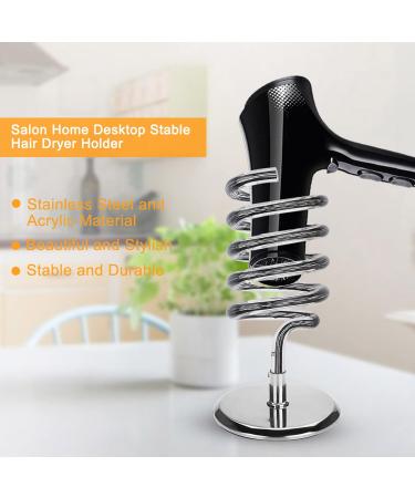 Hair Dryer Holder Adjustable Hair Dryer Holder Stainless Steel Base for Salon Home Hair Dryer Holder - Buy Online on GoSupps.com