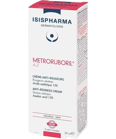 ISISPHARM METRORUBORIL A.Z Anti-Redness Cream 30 ml - Daily releif cream Designed with 15% Azelaic Acid - Color Corrector Reduces Redness Improves Microcirculation - Made in France - Buy Online on GoSupps.com