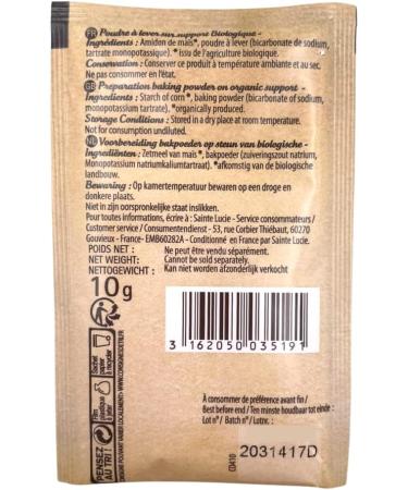 Baking powder BIO - Pack 50g - Buy Online on GoSupps.com