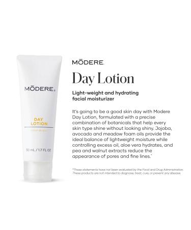 Modere Day Lotion - Lightweight Daily Facial Moisturizer Supporting Hydration Oil Control Smooth Texture and Balanced Healthy-Looking Skin - 50 mL - Buy Online on GoSupps.com