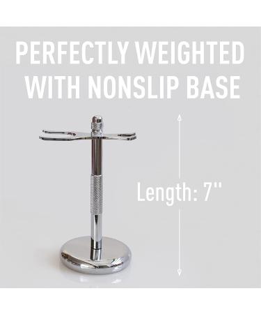 Bevel Men's Starter Shaving Kit with Safety Razor, Shaving Brush, Stand, Cream, Oil, Balm, and 20 Blades - Buy Online on GoSupps.com