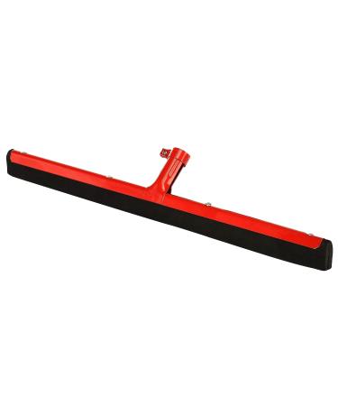 Alpine Industries Standard Dual Moss Floor Squeegee - Heavy Duty Head Replacement w/ Soft Foam - Wet & Dry Floor Cleaner for Tile & Hardwood Flooring - 22-inch Dual Moss Red Red silver 22 Inch