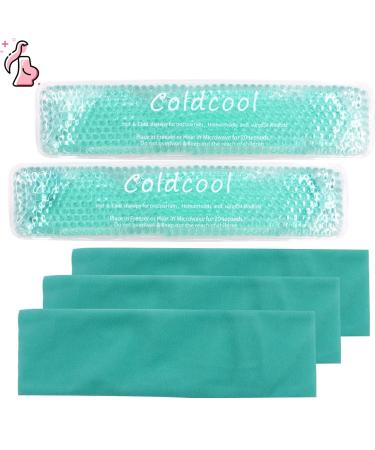 Reusable Perineal Cooling Pad for Postpartum Gel Pregnant Ice Pack for Postpartum Soothing Relief Hot Cold Packs for Women After Pregnancy(2 Pcs+3 Washable Sleeves/10X2.4in) - Buy Online on GoSupps.com