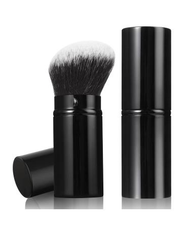 Premium Retractable Kabuki Face Brush Portable Synthetic Makeup Brush for Foundation Powder & Blush Ideal Travel Beauty Tool (White - Buy Online on GoSupps.com