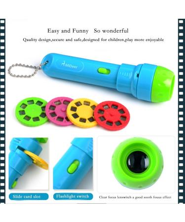 Pueri Projector Flashlight for Kids - 4 Educational Stories | Best Toys for Learning & Fun - Buy Online on GoSupps.com