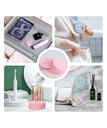 Portable Silicone Makeup Brush Cleaner Mat & Drying Holder | Quick Color Removal Sponge Tool | eCommerce International Shipping - Buy Online on GoSupps.com