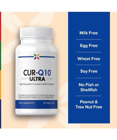 Stop Aging Now - CoQ10 200mg - 60 Capsules - Antioxidant Curcumin Complex Supplement - Buy Online on GoSupps.com