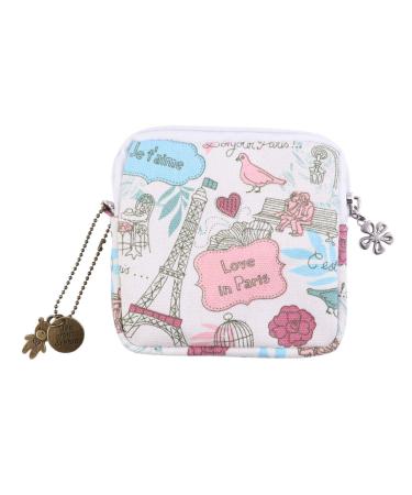 SUPVOX Ladies Zipper Napkin Bag Large Capacity for Ladies Girls Women