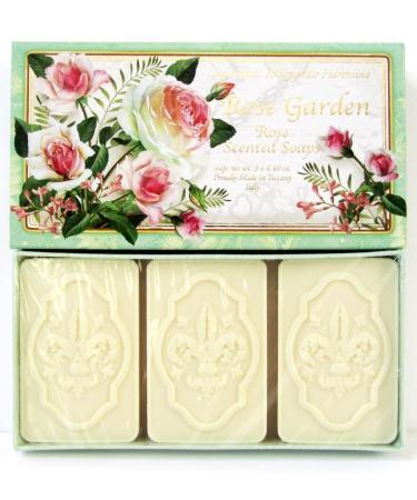 Tuscan Rose Soap Set from Italy