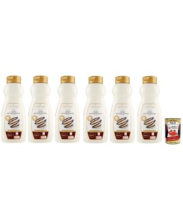Italian Gourmet E.R. Carte d'Or Topping Cioccolato Set of 6 Sweet Sauces Chocolate Flavour for Cake Decorating and Ice Cream 1kg + Gourmet Polpa di Pomodoro Italian Box 400 g