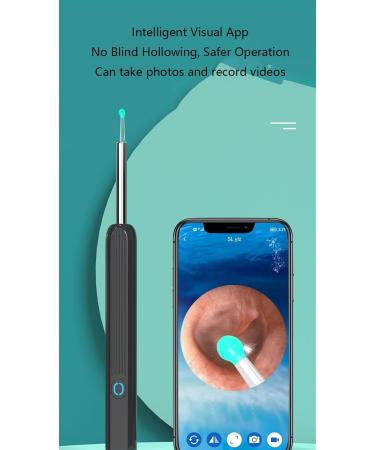 Wax Remover with Camera - Upgraded Wireless Ear Wax Removal Tool | 1080P HD Waterproof Otoscope for iPhone & Android | Ear Wax Removal Kit (Black - Buy Online on GoSupps.com