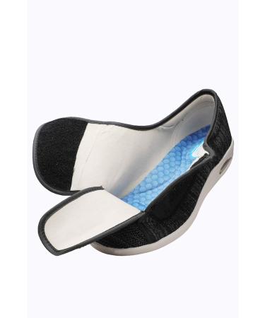 Grigobu Women's Wide Width Adjustable Walking Shoes for Diabetic Edema - Size 8.5-9 Wide Grey - Buy Online on GoSupps.com